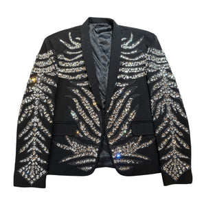 Kashani Black Kingdom Hyper Crystal Blazer - Dudes Boutique