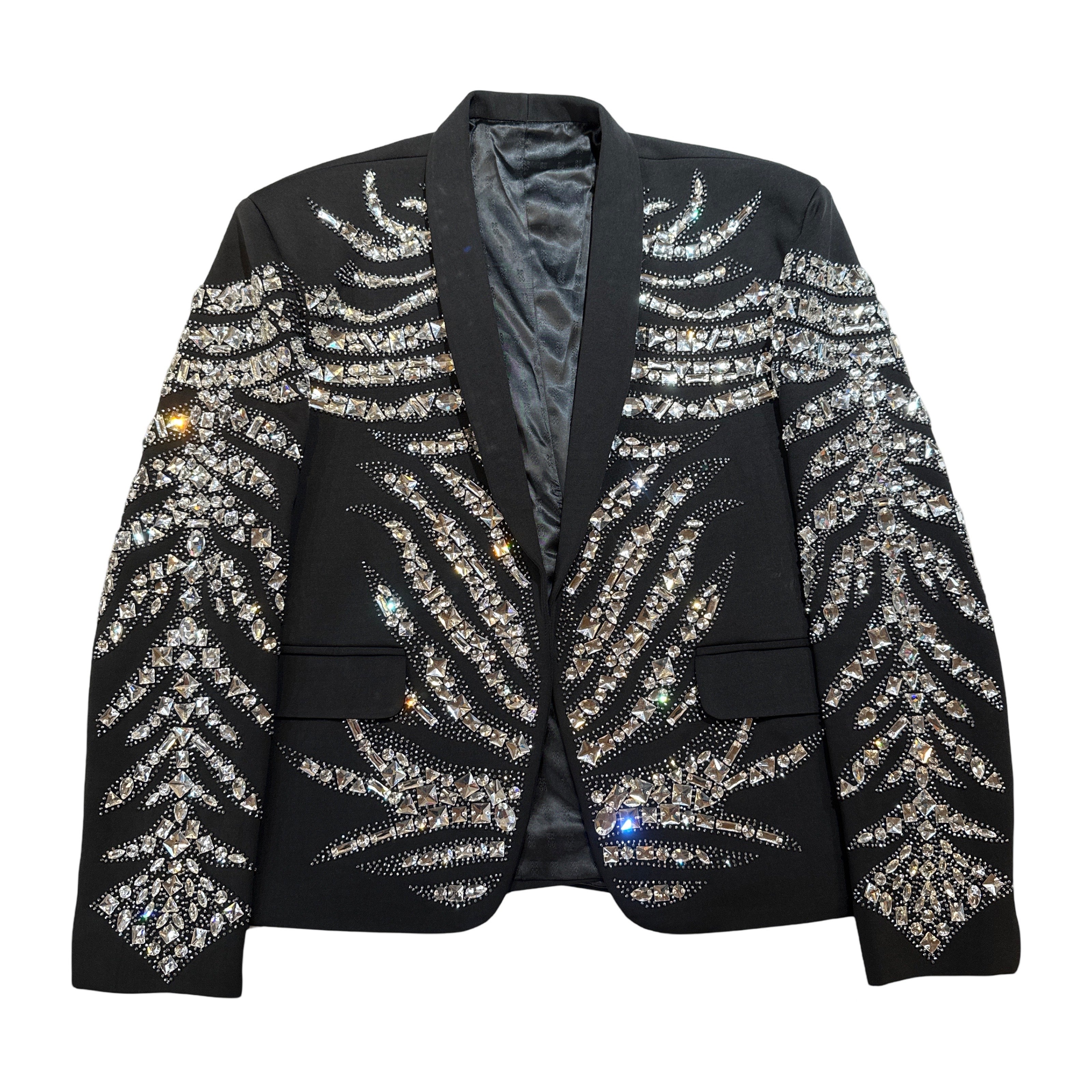 Kashani Black Kingdom Hyper Crystal Blazer - Dudes Boutique