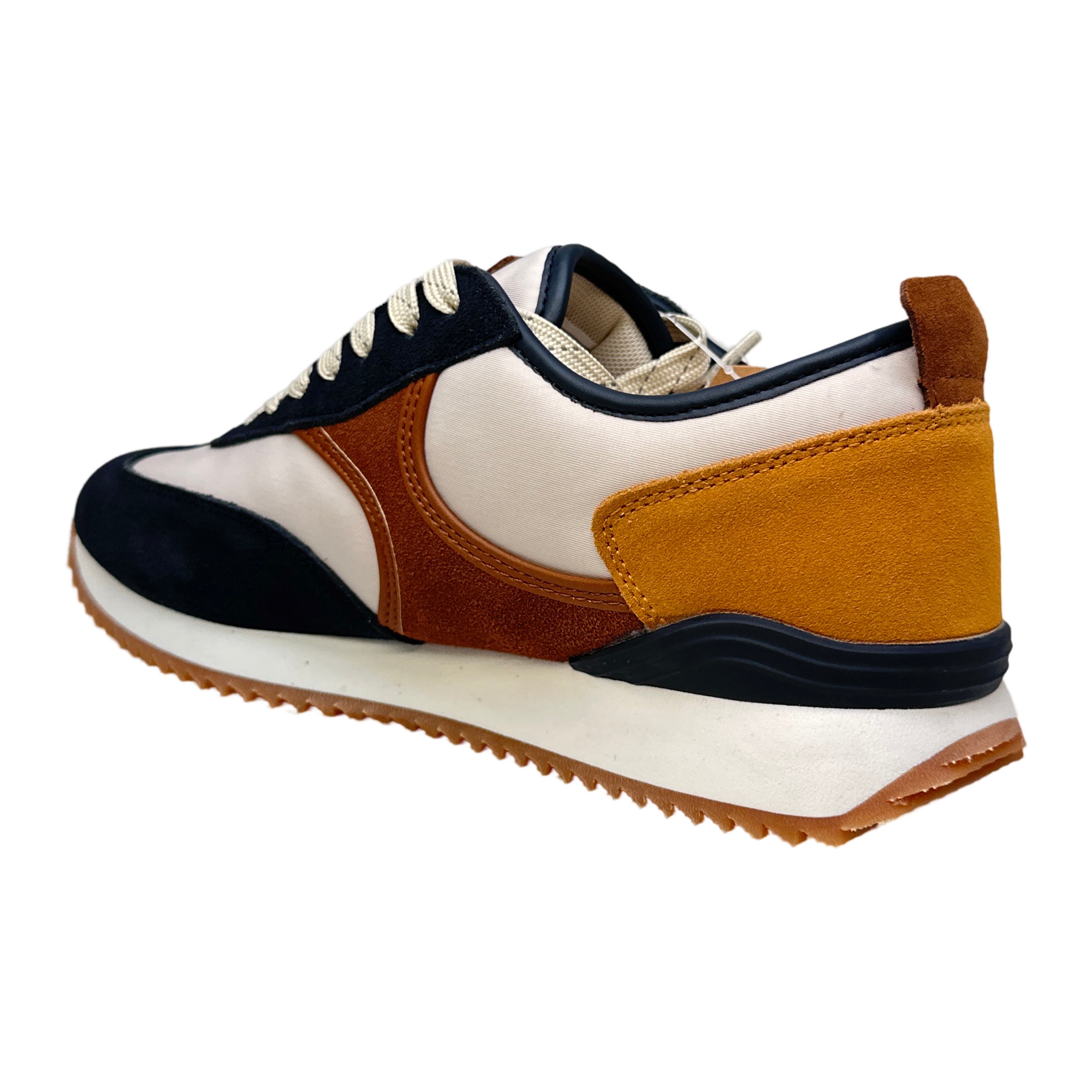 G West Navy/Brown Suede Extreme Comfort Sneakers - Dudes Boutique