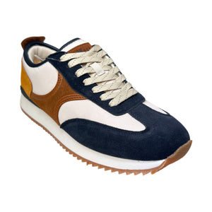 G West Navy/Brown Suede Extreme Comfort Sneakers - Dudes Boutique