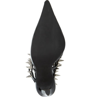 Jeffrey Campbell Black Step Back Spiked Pointed Toe Pump - Dudes Boutique