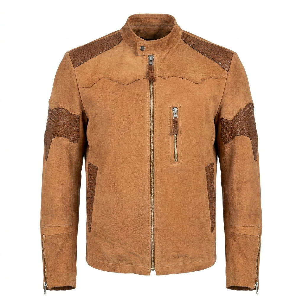 G-Gator Dune Alligator/Jungle Suede Rough Cut Jacket