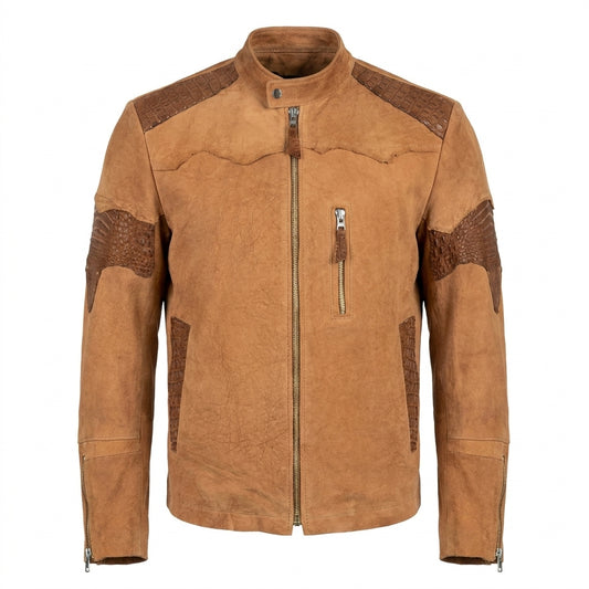 G-Gator Dune Alligator/Jungle Suede Rough Cut Jacket