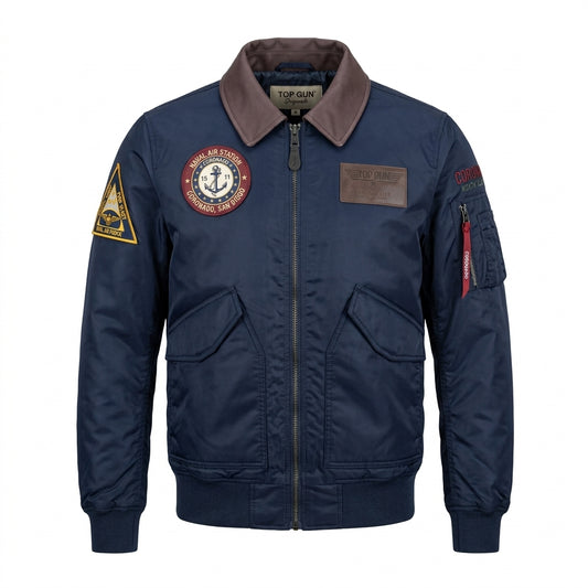 Top Gun Nas Coronado Bomber Jacket - Navy