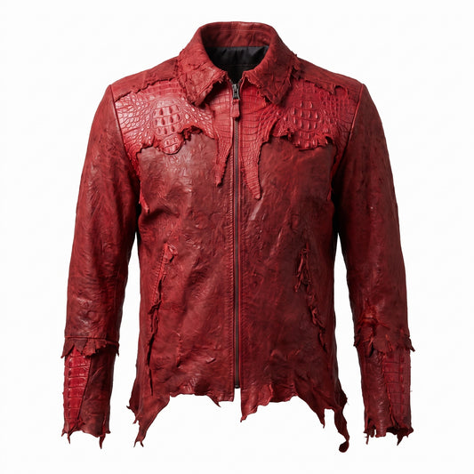 G-Gator - 2300 Washed Lambskin/Crocodile Jacket
