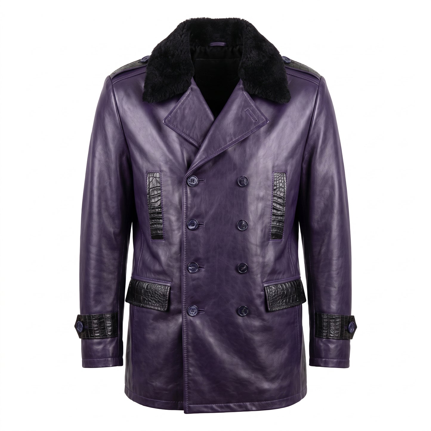 G-Gator - 2092 Lambskin/Crocodile/Swakara Fur Jacket