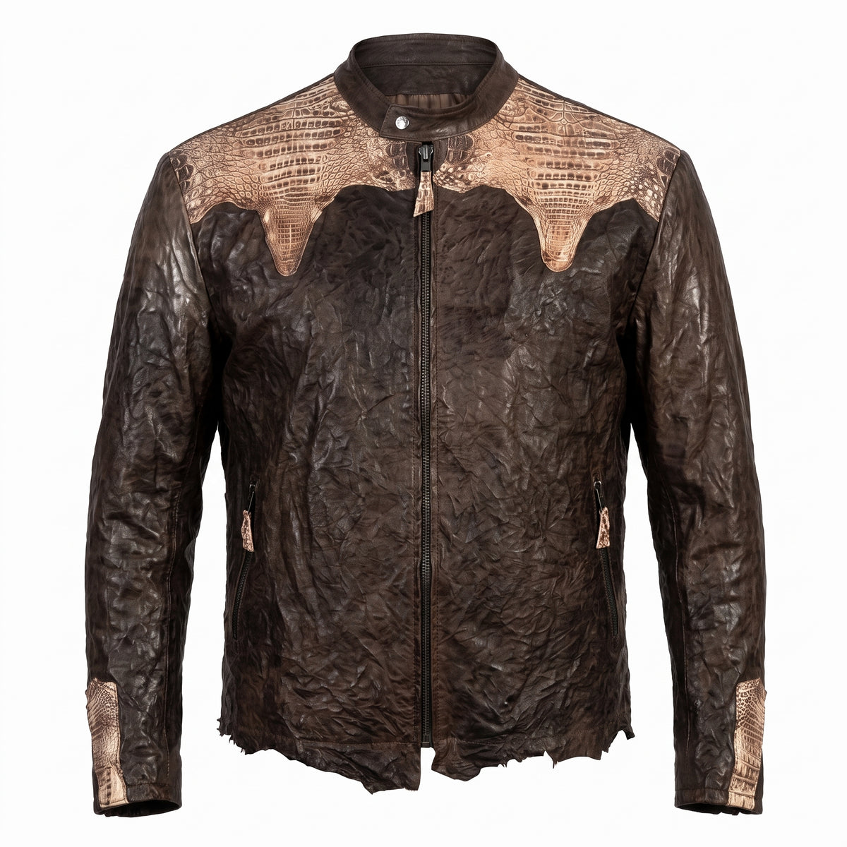 G-Gator Lambskin/Crocodile Custom-Made Jacket