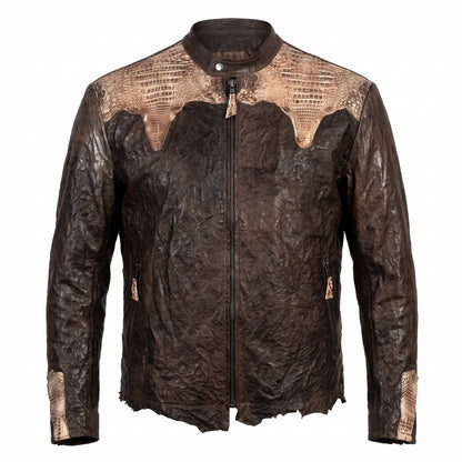 G-Gator Lambskin/Crocodile Custom-Made Jacket