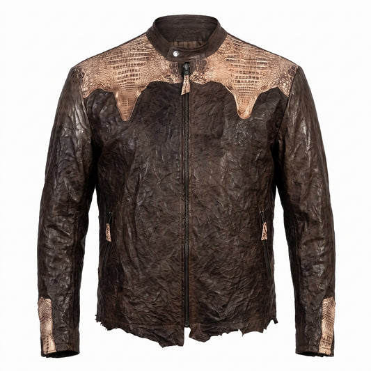 G-Gator Lambskin/Crocodile Custom-Made Jacket