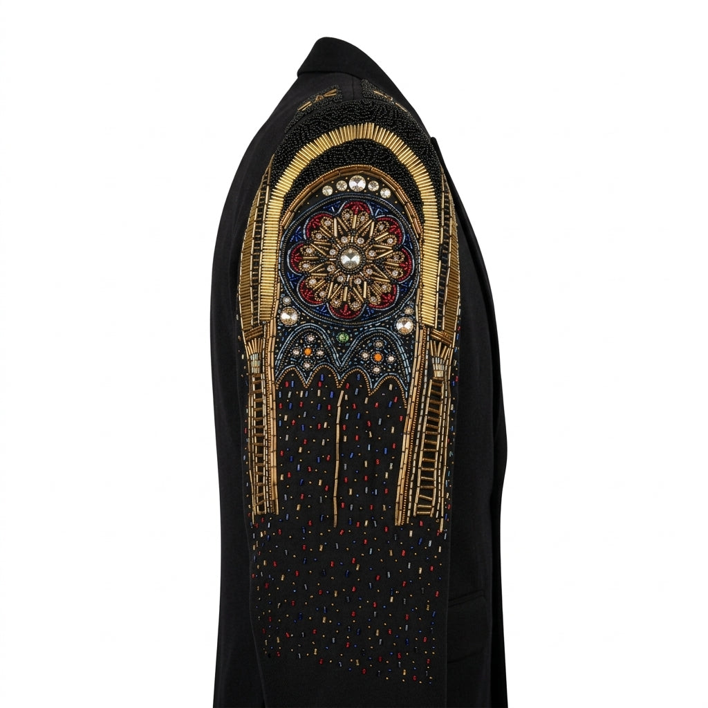 Kashani Cathedral beadwork jacket