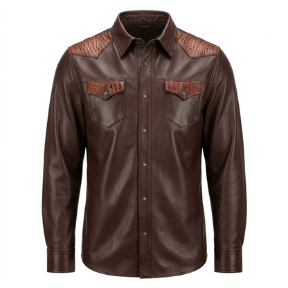 G-Gator - Alligator/Lambskin Button-Up Shirt