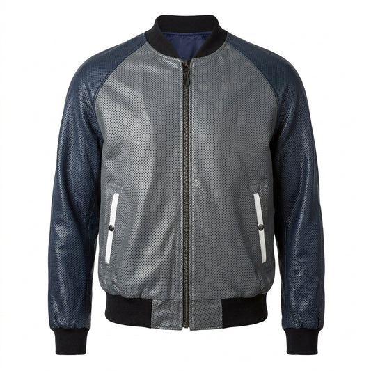 G-Gator Lambskin Varsity Perforated Jacket