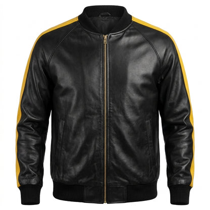 G-Gator Lambskin Varsity Perforated Yellow Jacket