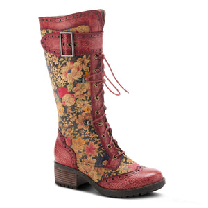 L'ARTISTE KISHA-FLORA RED BOOTS - Dudes Boutique