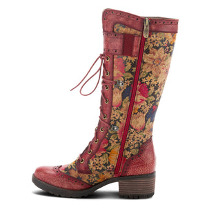 L'ARTISTE KISHA-FLORA RED BOOTS - Dudes Boutique