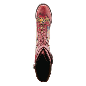 L'ARTISTE KISHA-FLORA RED BOOTS - Dudes Boutique