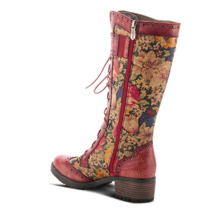 L'ARTISTE KISHA-FLORA RED BOOTS - Dudes Boutique