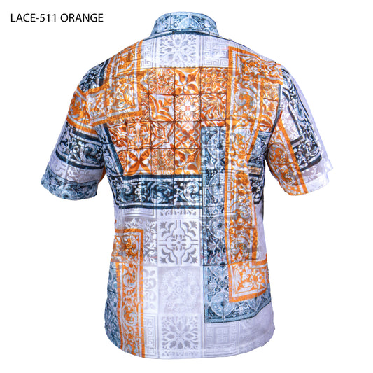 Prestige LACE-511 Orange Lace Shirt