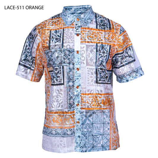 Prestige LACE-511 Orange Lace Shirt