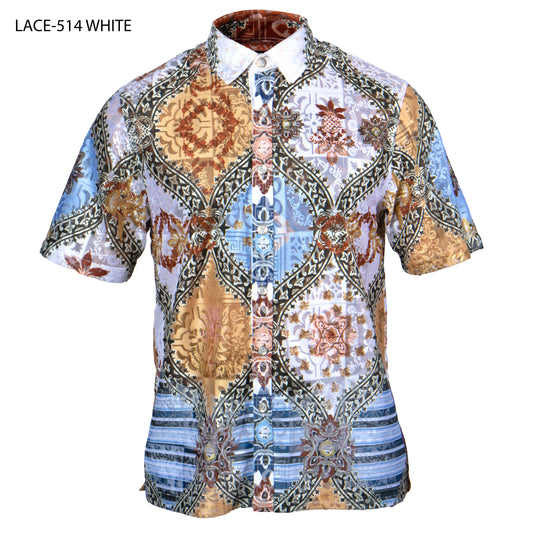 Prestige LACE-514 White Lace Shirt