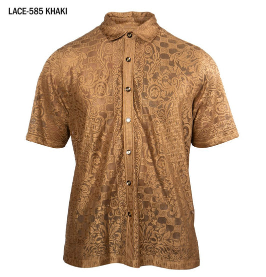 Prestige LACE-585 Khaki Lace Shirt
