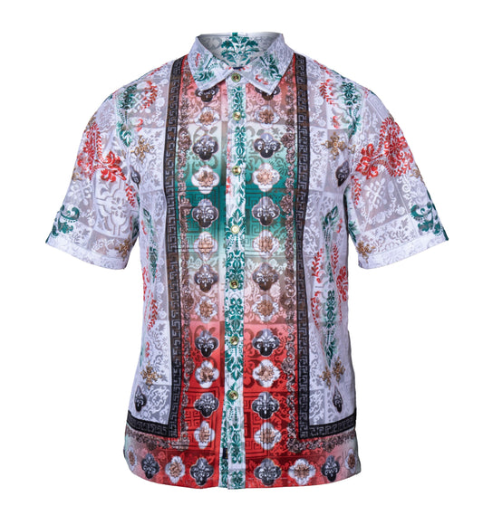 Prestige LACE-617 Green Lace Shirt