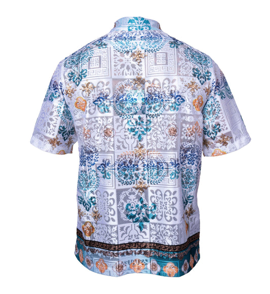 Prestige LACE-617 Teal Lace Shirt