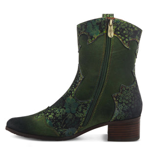 L'ARTISTE LADYLUCK WESTERN GREEN BOOTIES - Dudes Boutique