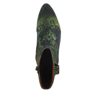 L'ARTISTE LADYLUCK WESTERN GREEN BOOTIES - Dudes Boutique