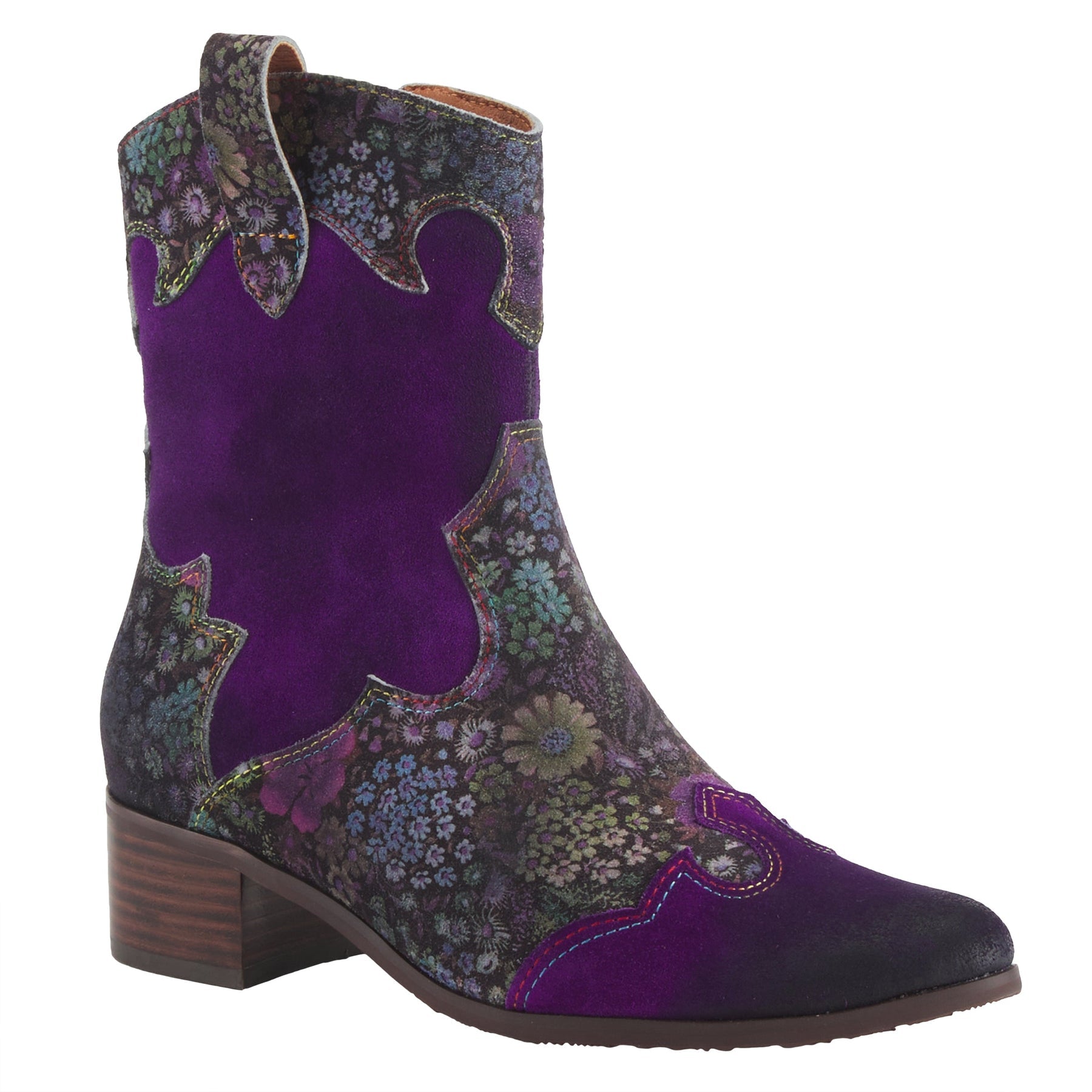 L'ARTISTE LADYLUCK WESTERN PURPLE BOOTIES - Dudes Boutique