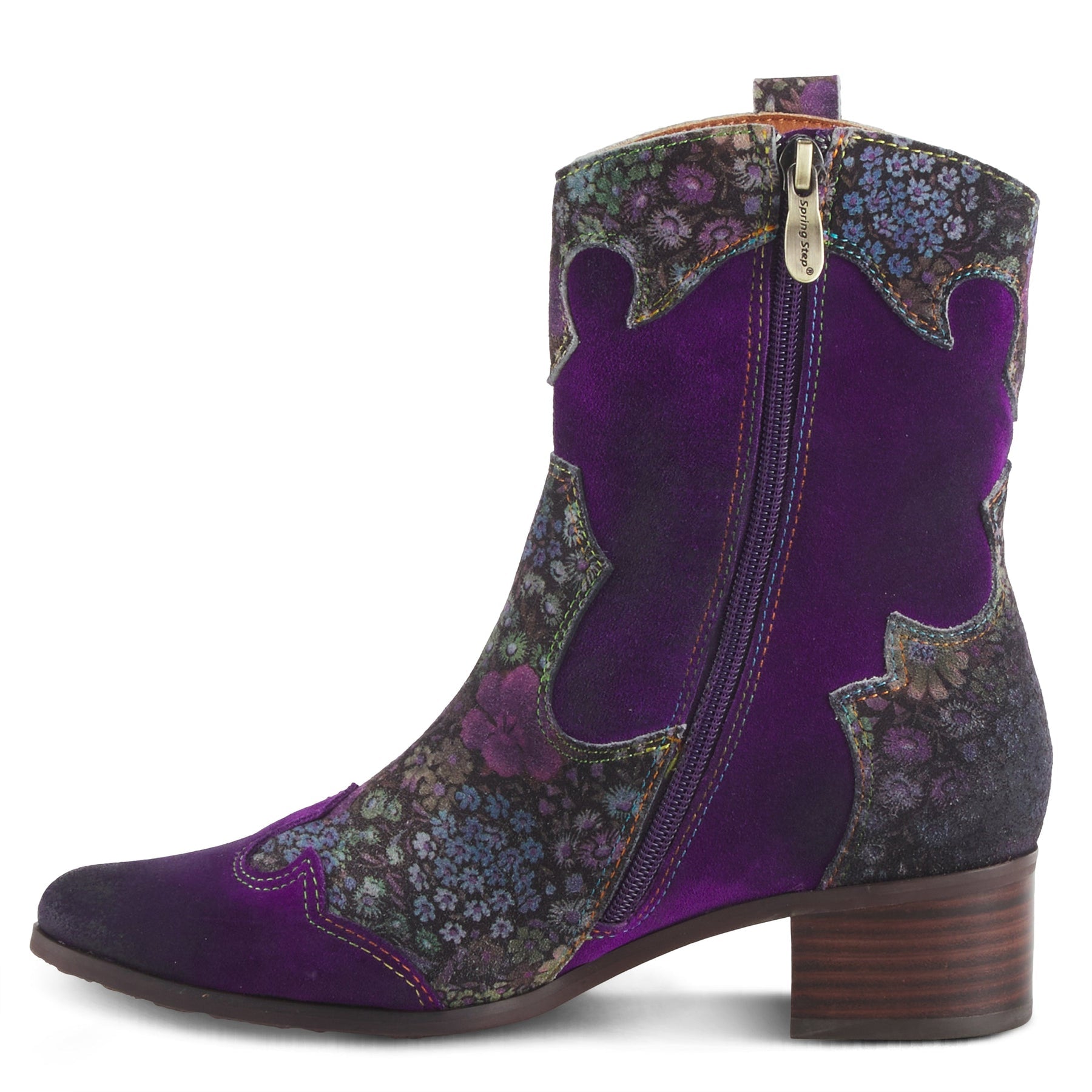 L'ARTISTE LADYLUCK WESTERN PURPLE BOOTIES - Dudes Boutique