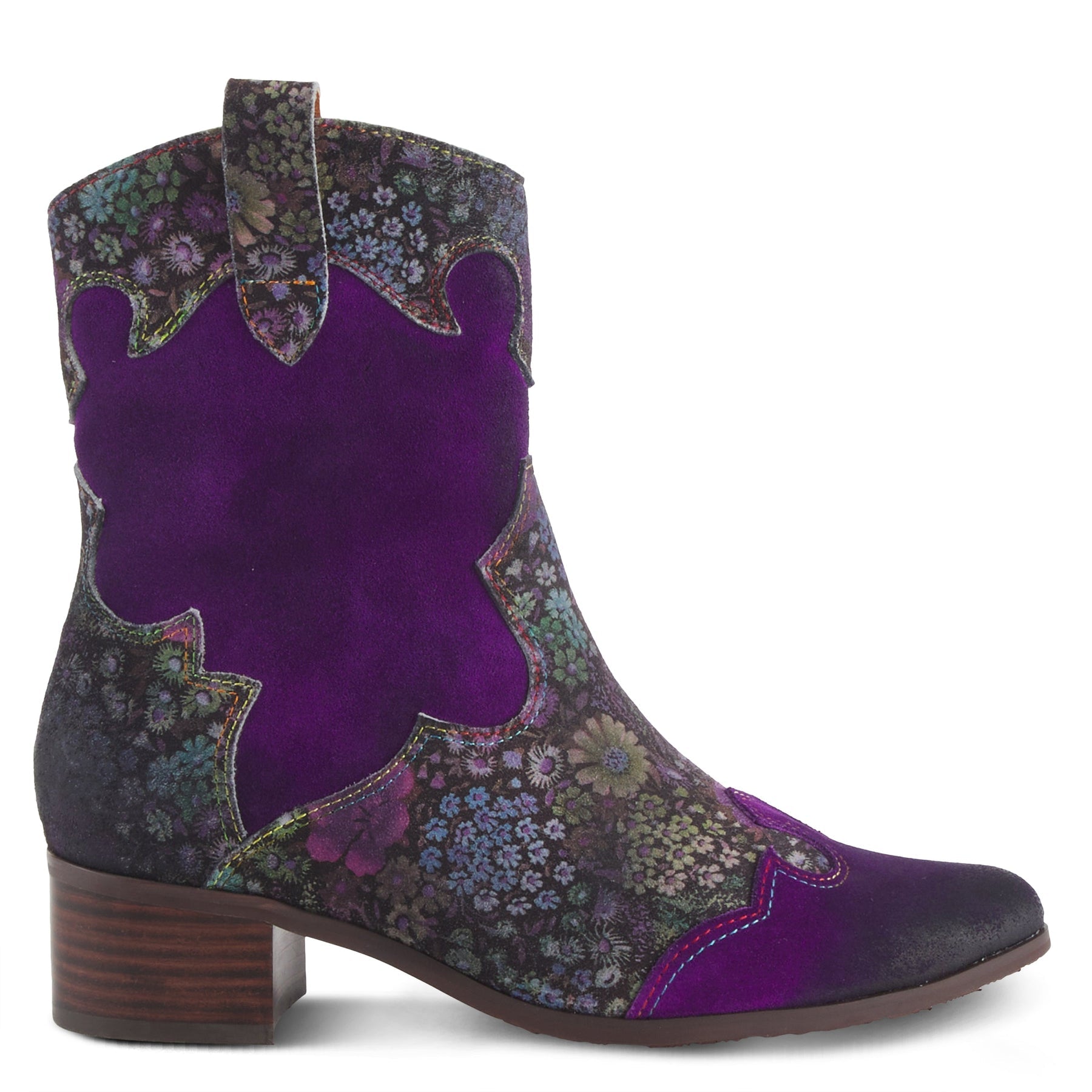 L'ARTISTE LADYLUCK WESTERN PURPLE BOOTIES - Dudes Boutique