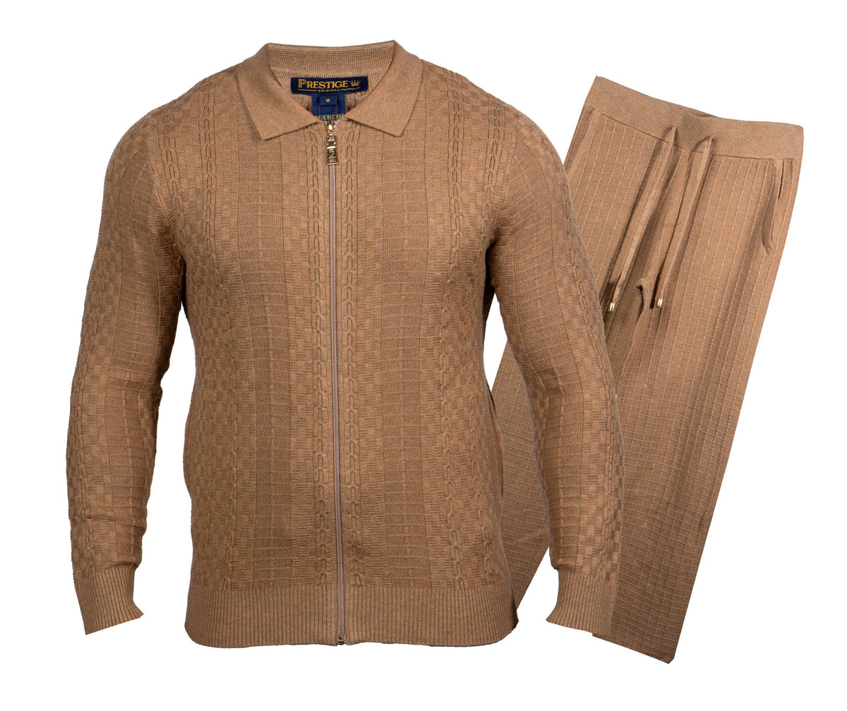 Prestige LNG-370 Brown Sweater Set