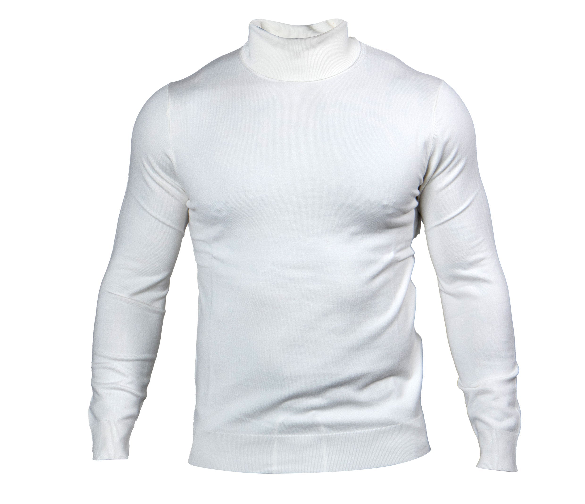 Prestige White Turtle Neck Sweater