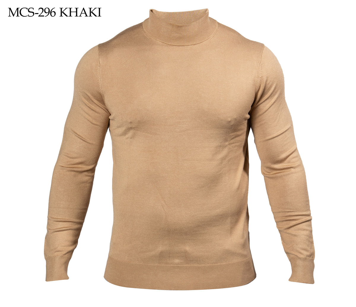 Prestige Khaki Mock Neck Elite Sweater - Dudes Boutique