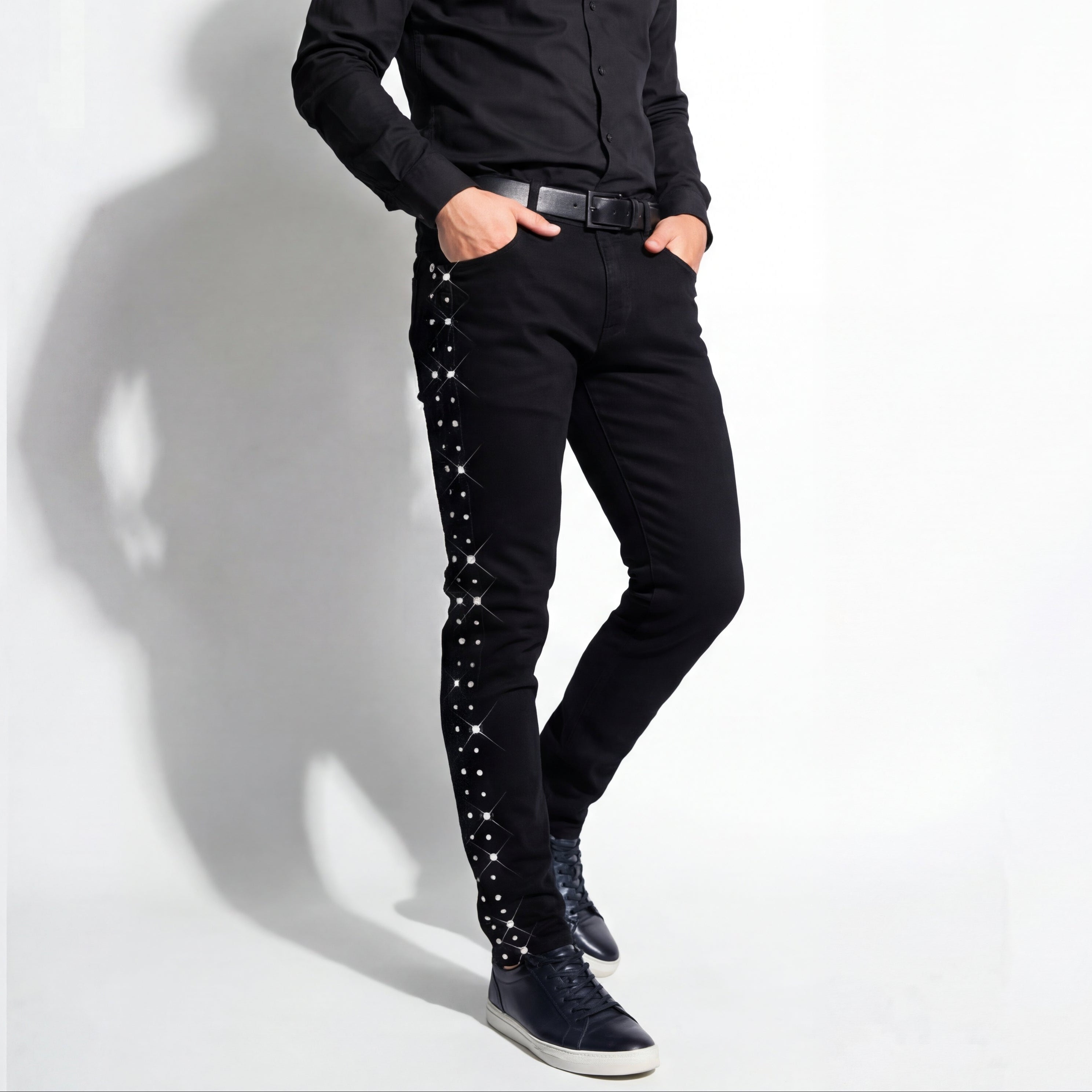 Make an Impact Denim Pants BLACK