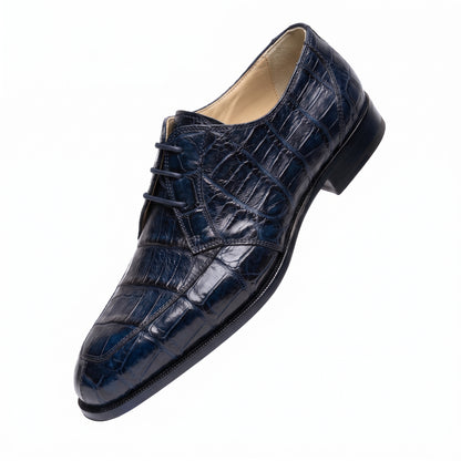 Mauri 1000/3 Wonder Blue Baby Crocodile Dress Shoes