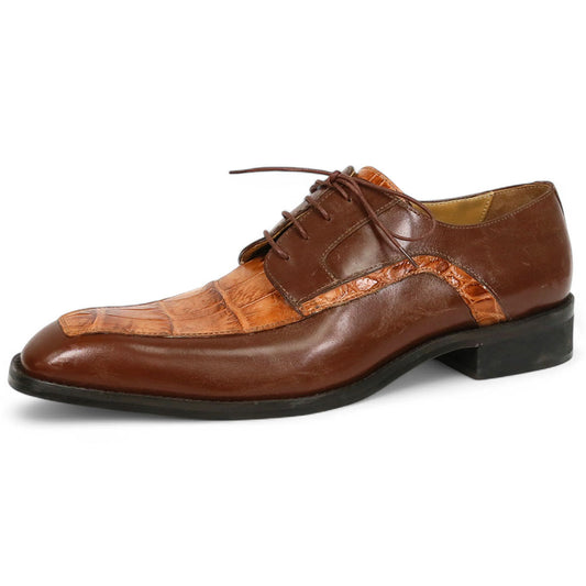 Mauri Arsenal 4642/9 Gold Calfskin/Alligator Shoes - Dudes Boutique