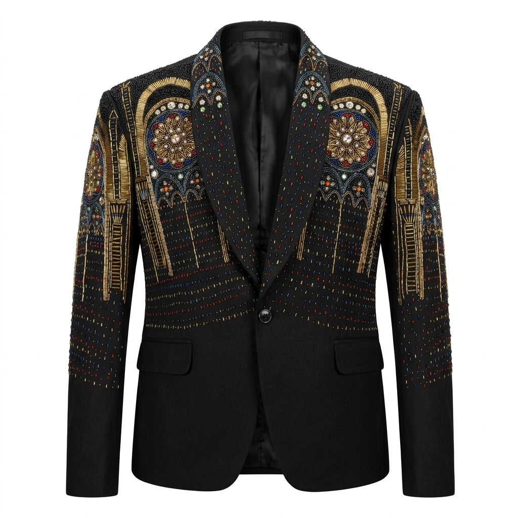 Kashani Cathedral beadwork jacket