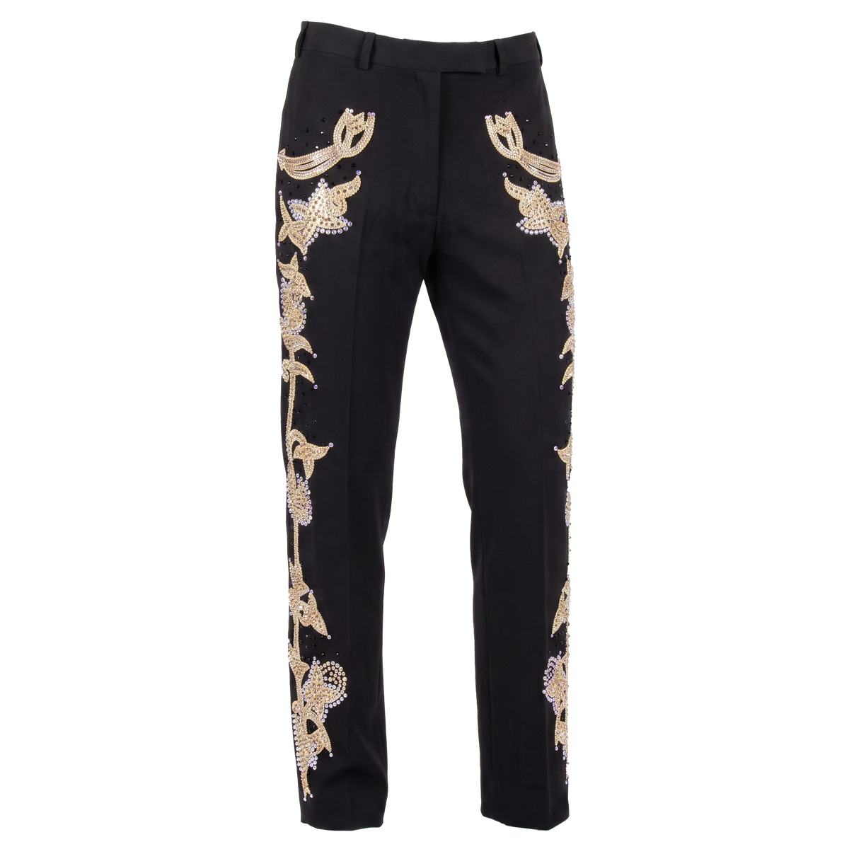 Kashani Western Golden Hyper Crystal Pants