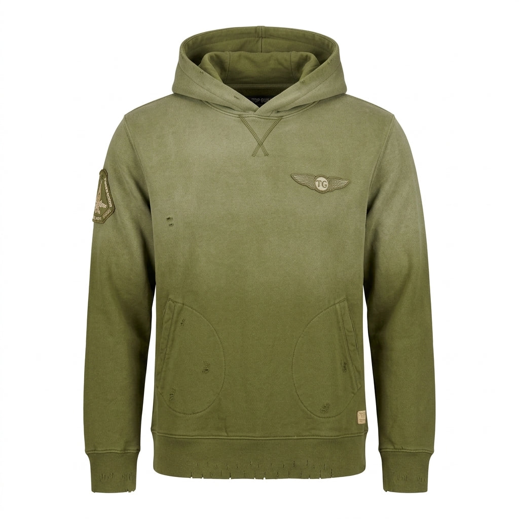 Top Gun Victory Vintage Hoodie - Olive