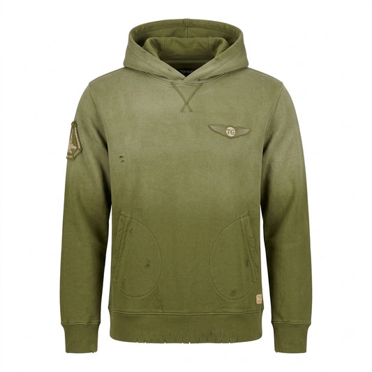 Top Gun Victory Vintage Hoodie - Olive