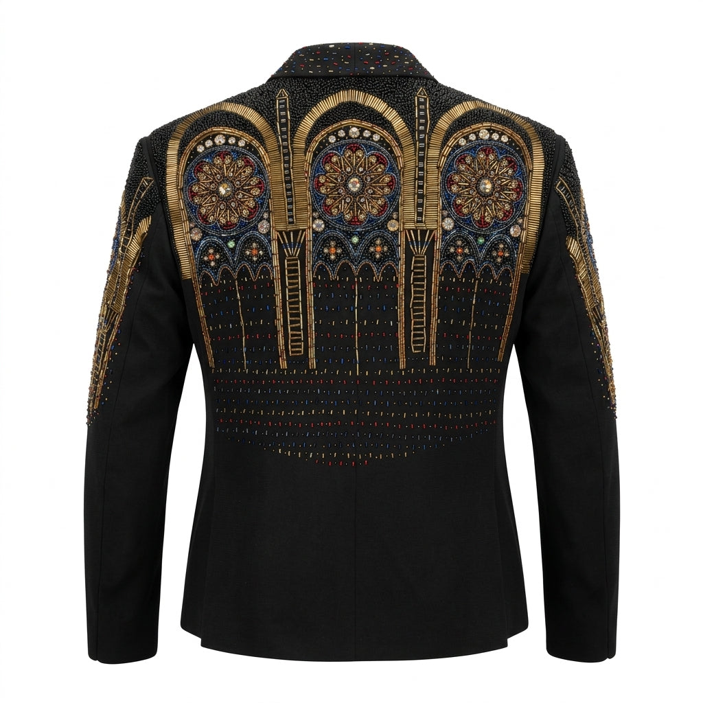 Kashani Cathedral beadwork jacket