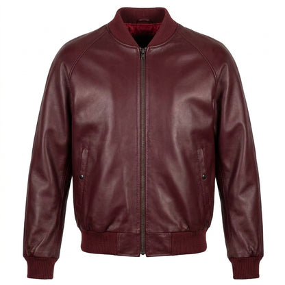 G-Gator Wine Lambskin Varsity Jacket