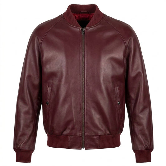 G-Gator Wine Lambskin Varsity Jacket