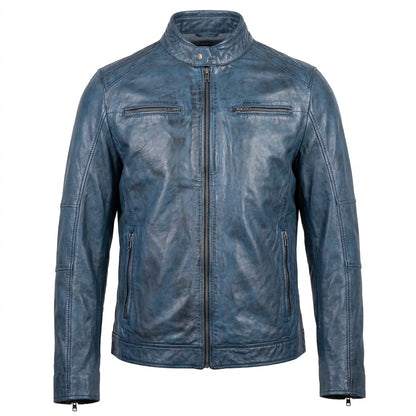 Scully Western Ocean Blue Lambskin Jacket