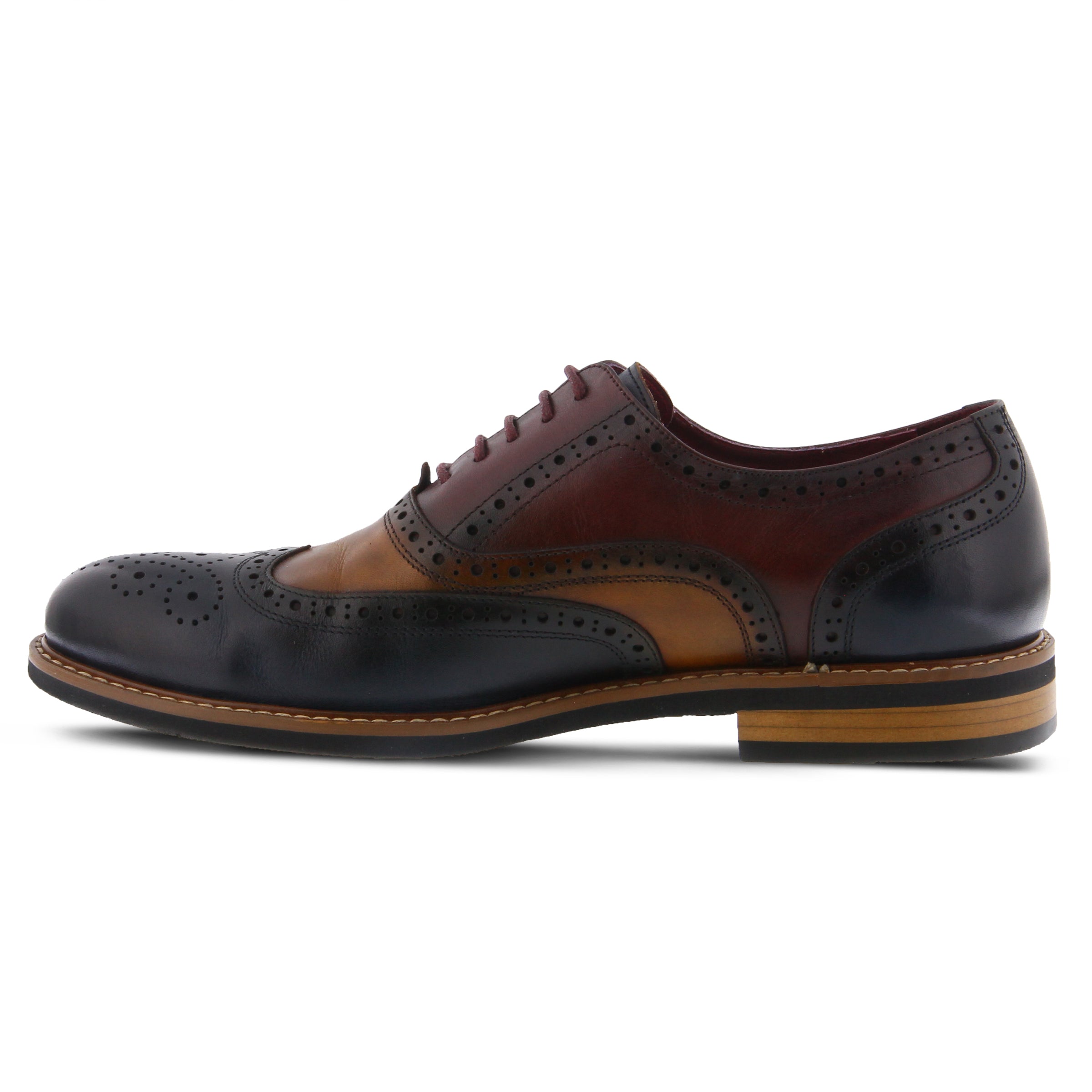 L'Artiste Niko Brown Wingtip Dress Shoes - Dudes Boutique