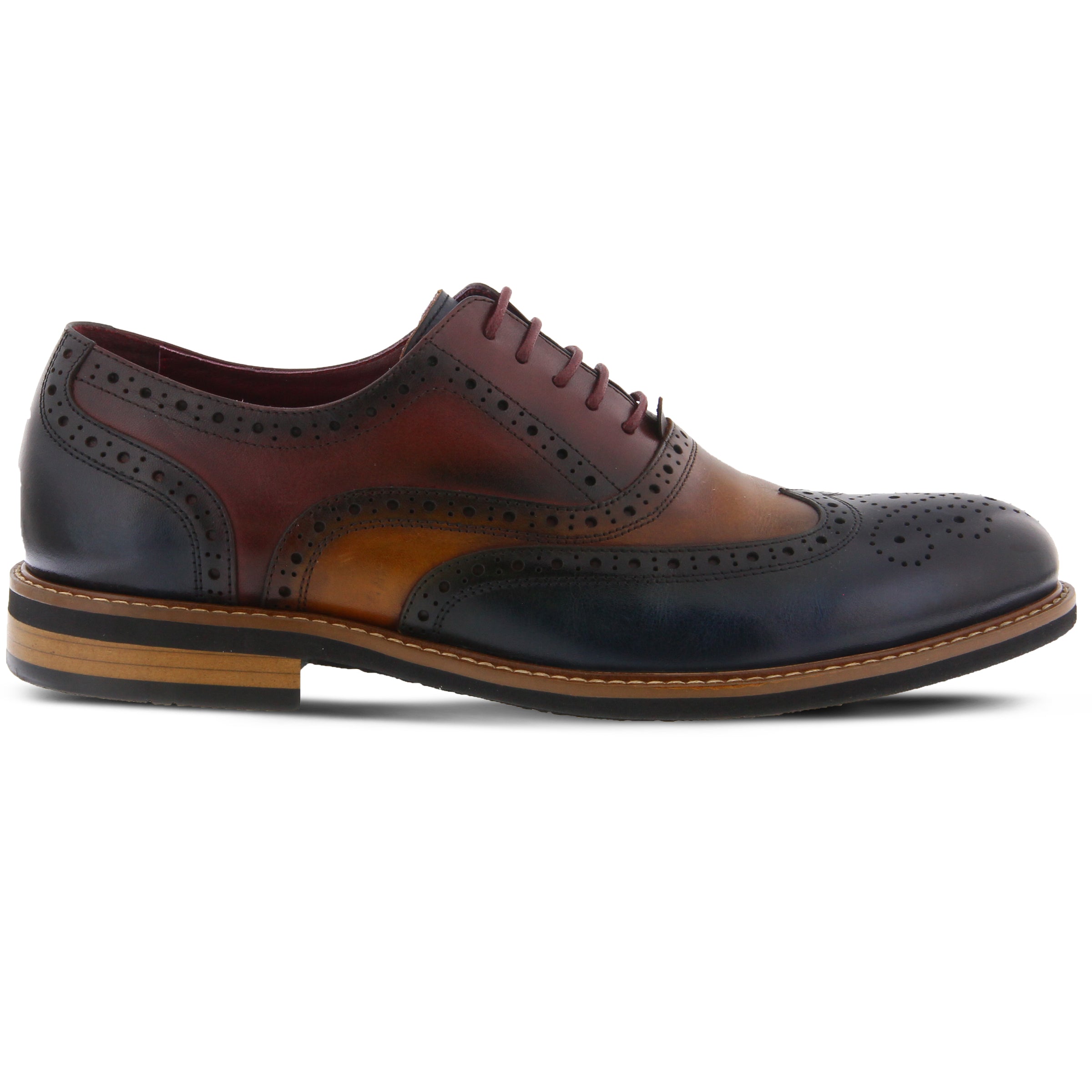 L'Artiste Niko Brown Wingtip Dress Shoes - Dudes Boutique