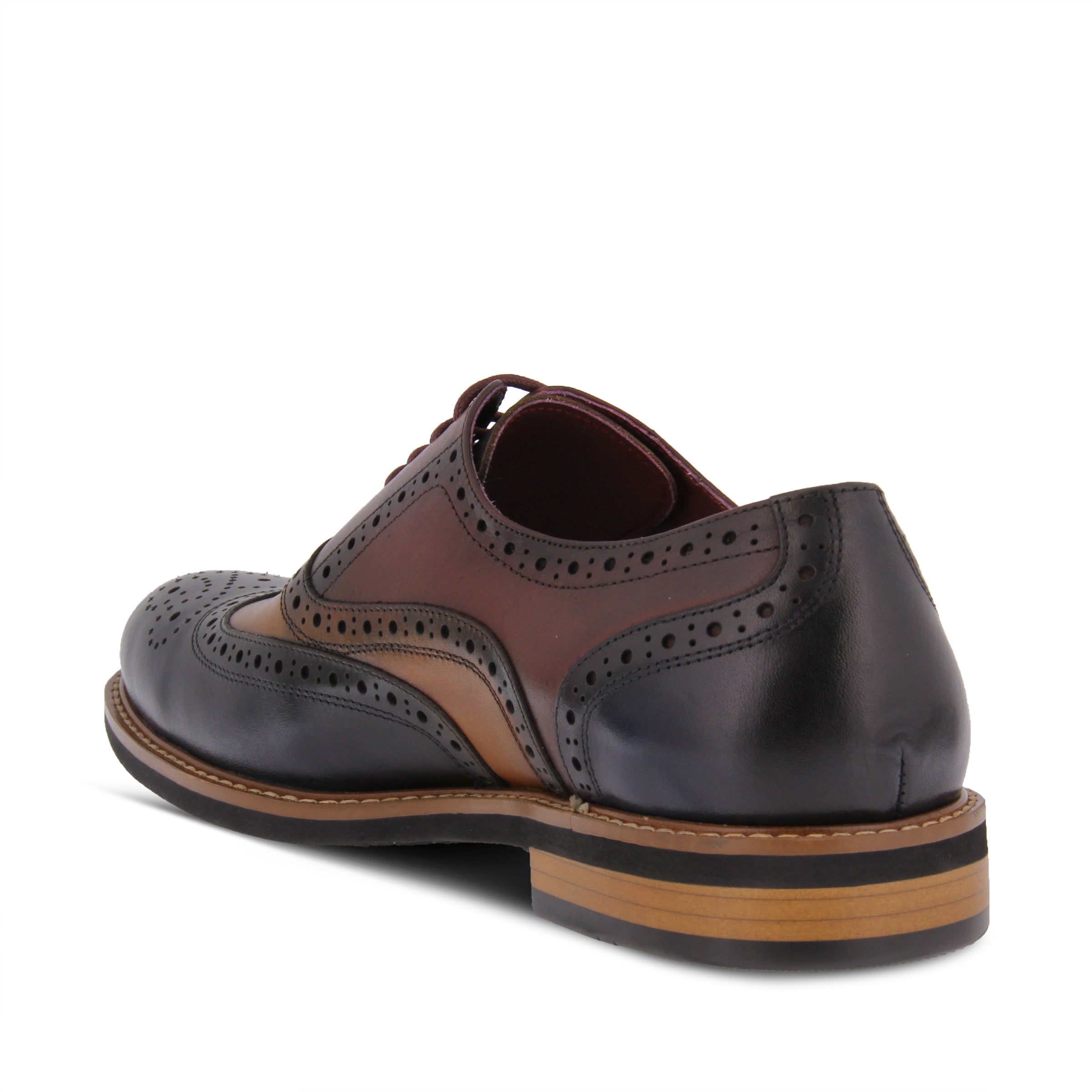 L'Artiste Niko Brown Wingtip Dress Shoes - Dudes Boutique