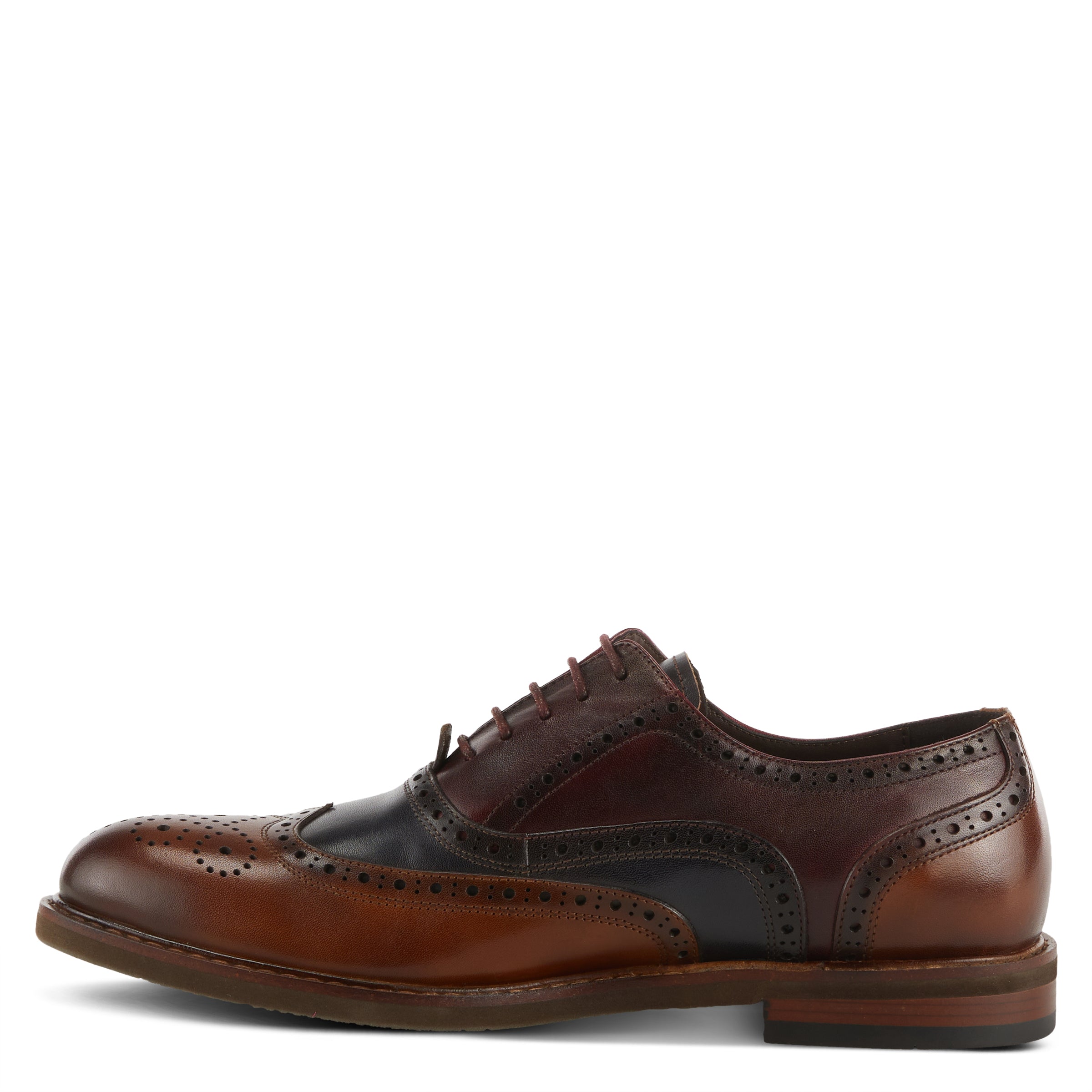 L'Artiste Niko Bordeaux Wingtip Dress Shoes - Dudes Boutique